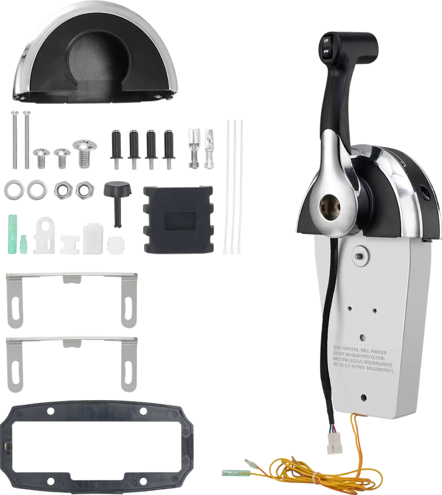Vevor Boat Throttle Top-Mounted Outboard Remote Control Box for Mercury PT 2-Stroke New