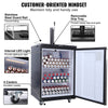 Vevor Kegerator Single Tap Draft Beer Dispenser Full Size Keg Fridge Adjustable Temperature New