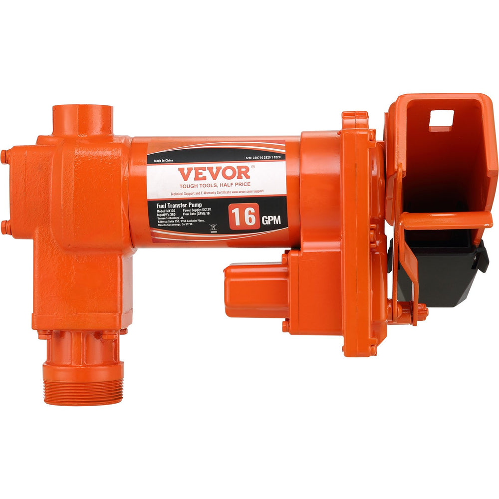 Vevor Fuel Transfer Pump with Automatic Nozzle 16GPM 12V DC New