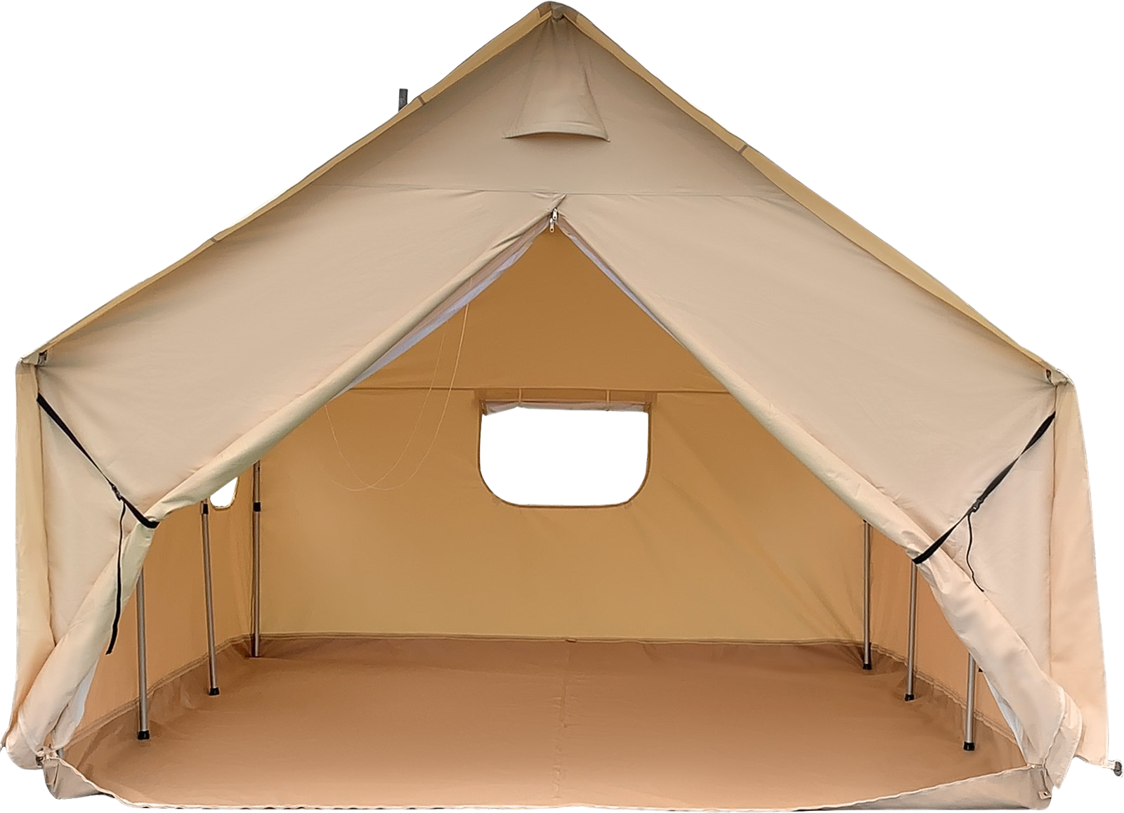 Vevor Canvas Wall Tent 10' x 12' Waterproof with Storm Flap for 6-8 People New
