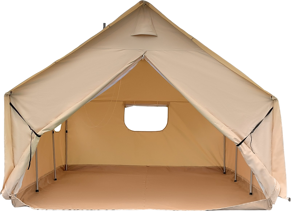 Vevor Canvas Wall Tent 10 x 12 Waterproof with Storm Flap for 6 8 Pe FactoryPure