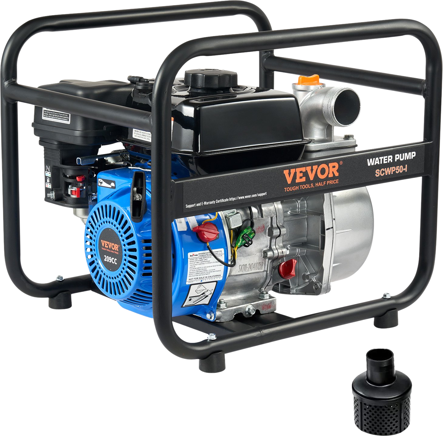 Vevor Water Transfer Pump Gas Engine Powered 2