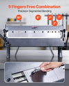 Vevor Box and Pan Brake 24" Sheet Metal Bender with 5 Fingers 0-135° Adjustable New