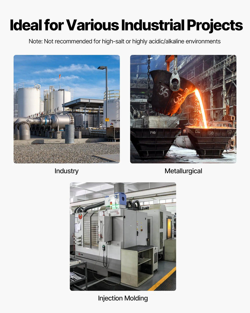 Vevor Industrial Water Chiller Air-Cooled 12.3 HP Dual Compressor 37 Gal. Tank New