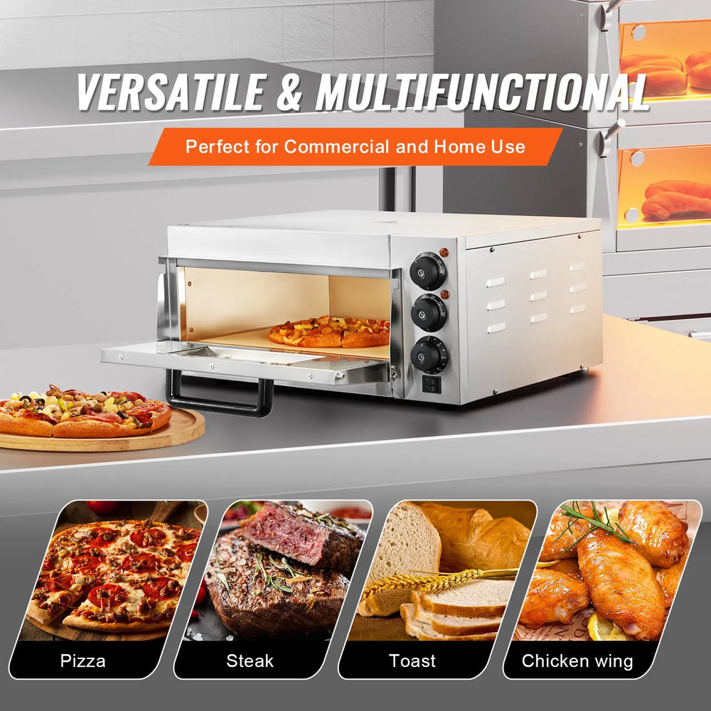 Vevor Countertop Pizza Oven 16" with Temperature and Time Control New