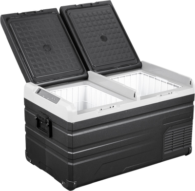 Vevor Portable Refrigerator and Freezer 80 Quart Dual Door Electric Cooler New