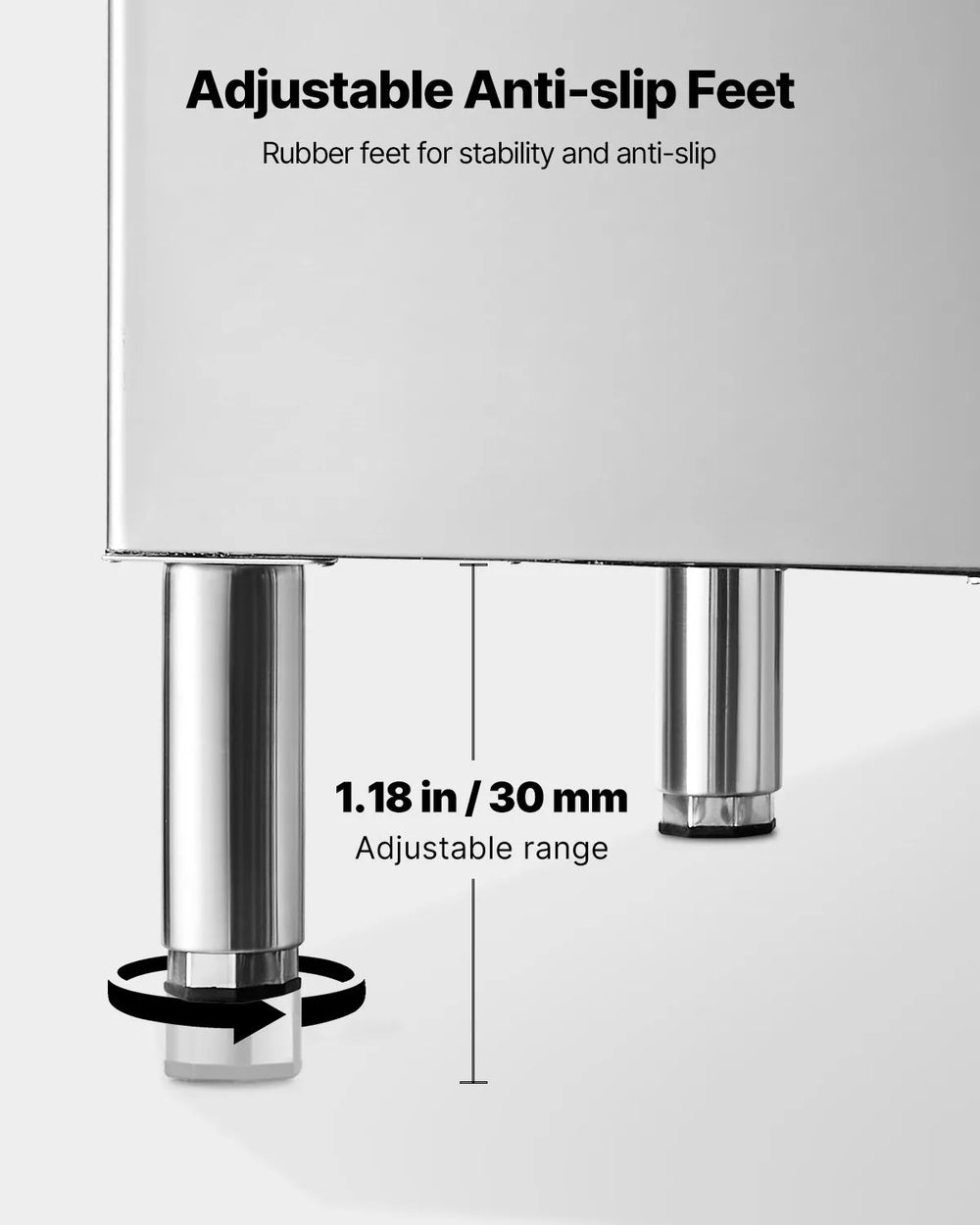 Vevor Commercial Ice Storage Bin 300 lbs Capacity Stainless Steel New