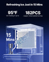 Vevor Commercial Ice Maker Head Unit 450 lbs/Day Self-Cleaning Scheduled Ice-Making New