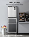 Vevor Commercial Ice Maker Head Unit 800 lbs/Day Self-Cleaning Scheduled Ice-Making New