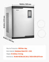 Vevor Commercial Ice Maker Head Unit 800 lbs/Day Self-Cleaning Scheduled Ice-Making New