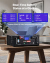 Vevor LiFePO4 Lithium Battery 51.2V 100Ah Built-in 100A BMS with Bluetooth New
