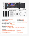 Vevor LiFePO4 Lithium Battery 51.2V 100Ah Built-in 100A BMS with Bluetooth New