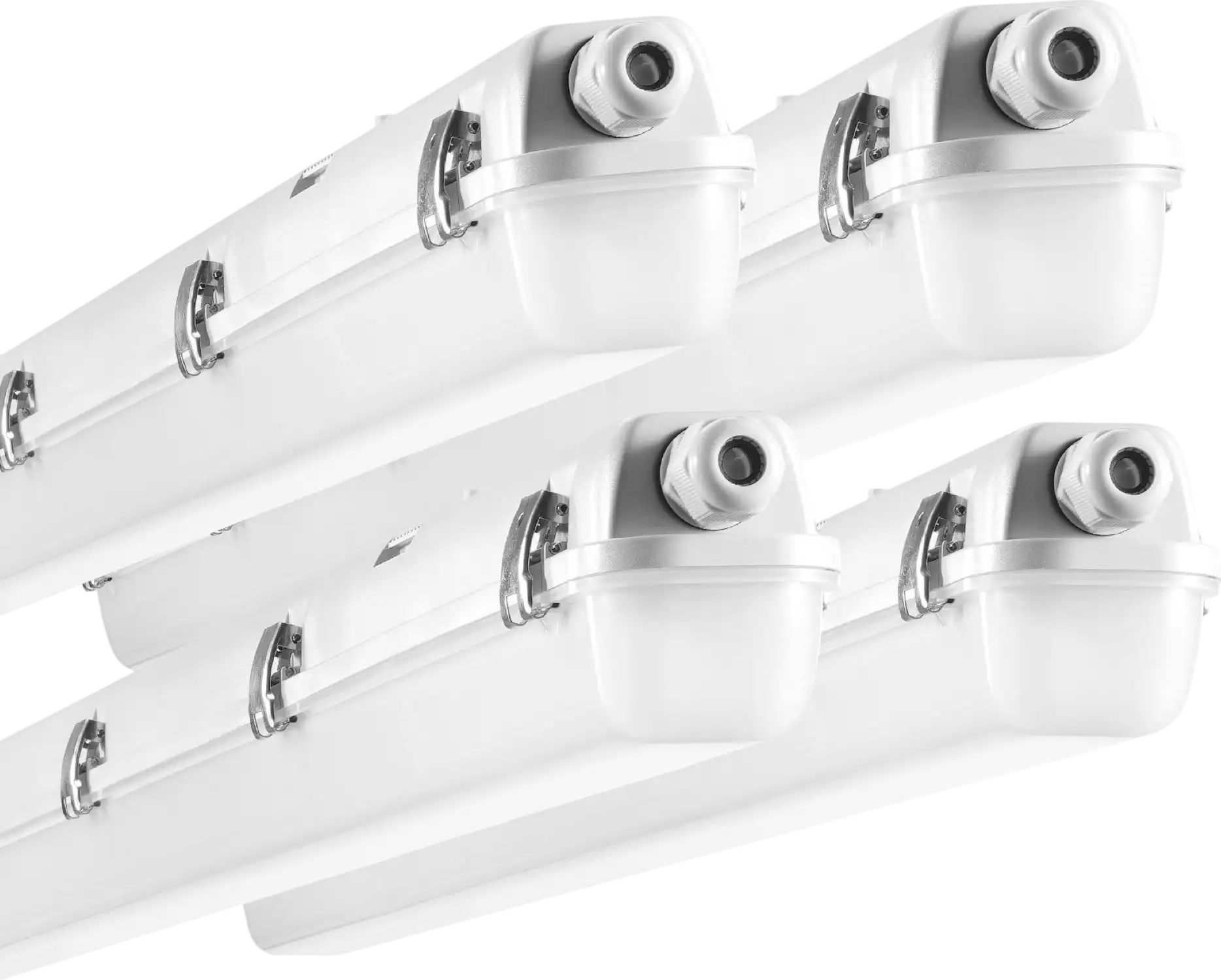 Vevor LED Vapor-Tight Light Fixture 4FT 60 Watt 7400LM 5000K IP65 Waterproof 4-Pack New