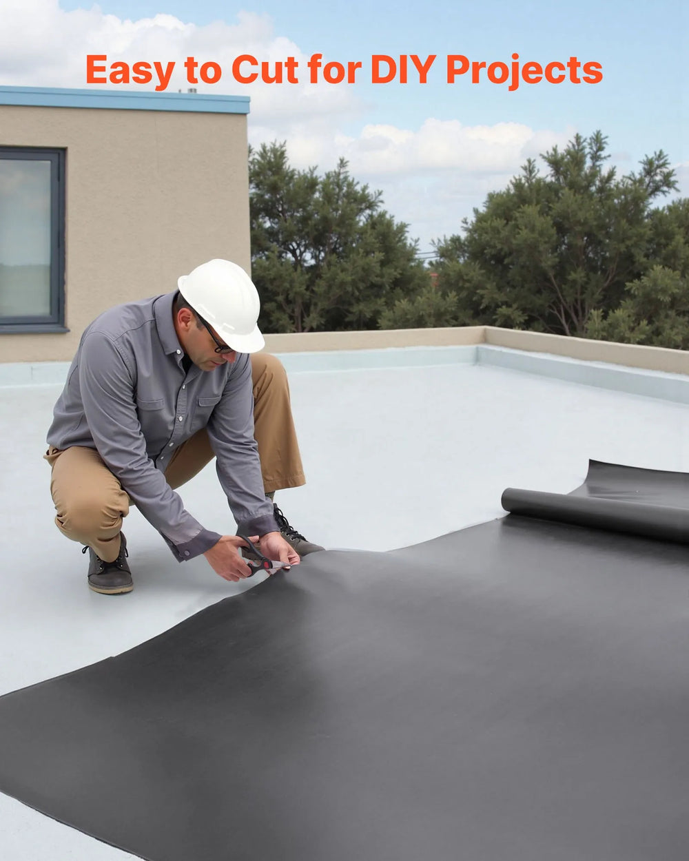 Vevor Roofing Roll Waterproof Membrane 45mil Thick 30 x 40 Ft. New