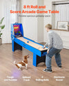 Vevor Roll & Score Arcade Game Table 8 Ft with Electronic Scorer New