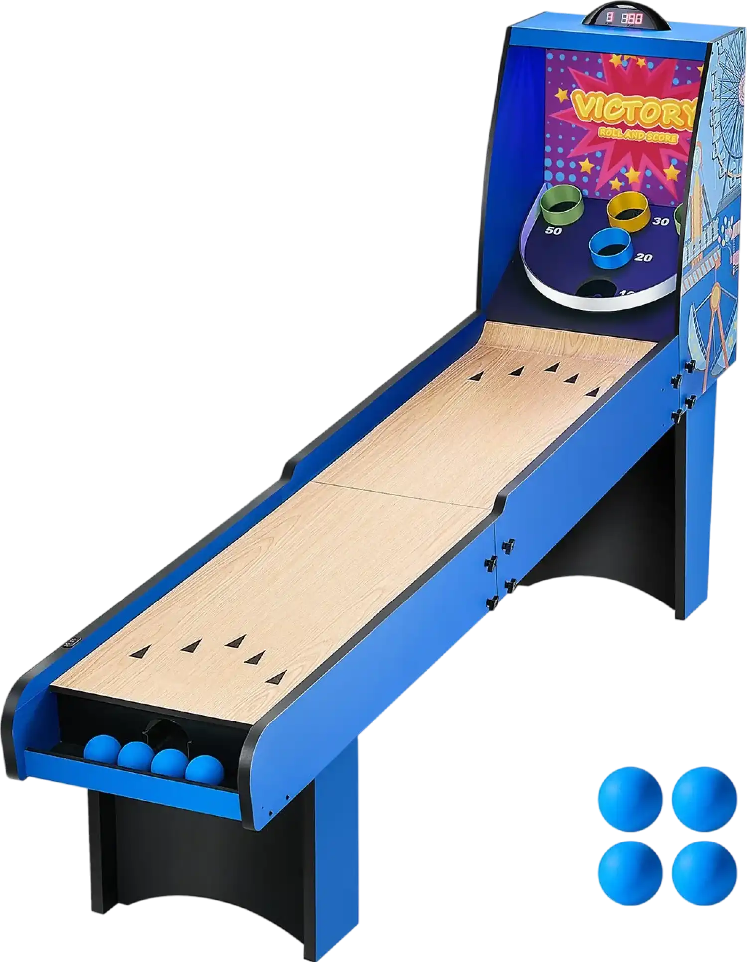 Vevor Roll & Score Arcade Game Table 8 Ft with Electronic Scorer New