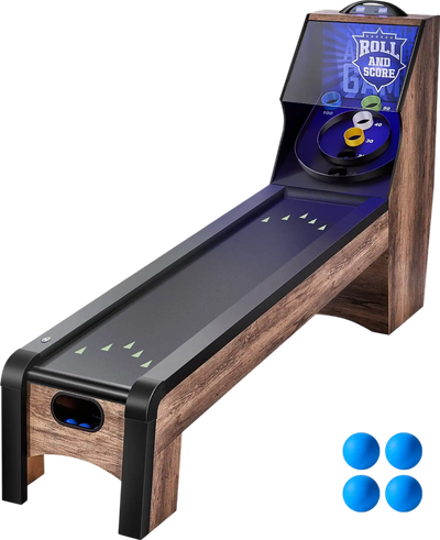 Vevor Roll & Score Arcade Game Table 9 Ft with LED Electronic Scorer New