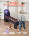 Vevor Roll & Score Skee Ball Arcade Game 9 Ft with LED Scorer and Lighting New
