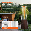 Vevor Propane Patio Heater 48000 BTU Bronze Pyramid with Wheels New