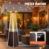 Vevor Propane Patio Heater 48000 BTU Bronze Pyramid with Wheels New