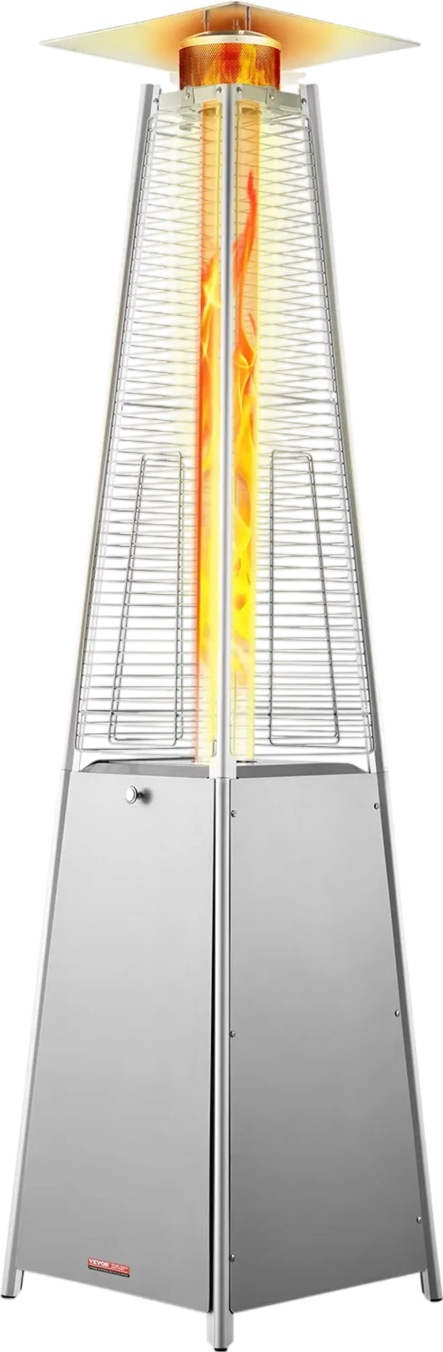 Vevor Propane Patio Heater 48000 BTU Pyramid with Wheels for Outdoors New