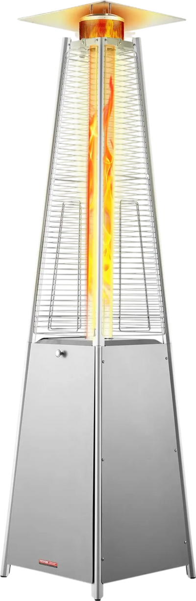 Vevor Propane Patio Heater 48000 BTU Pyramid with Wheels for Outdoors New