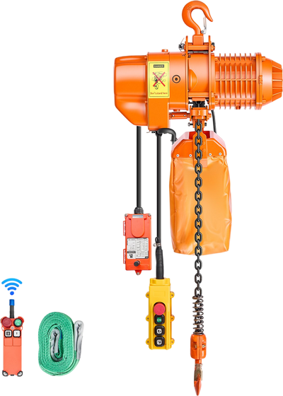 Vevor Electric Chain Hoist 1100 lbs. 20 ft. Lift Height Wired/Wireless Remote Control 3-Phase 480V New