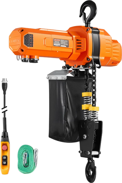 Vevor Electric Chain Hoist 2,200 lbs. 20 ft. Lift Height with Wired Remote 120V New