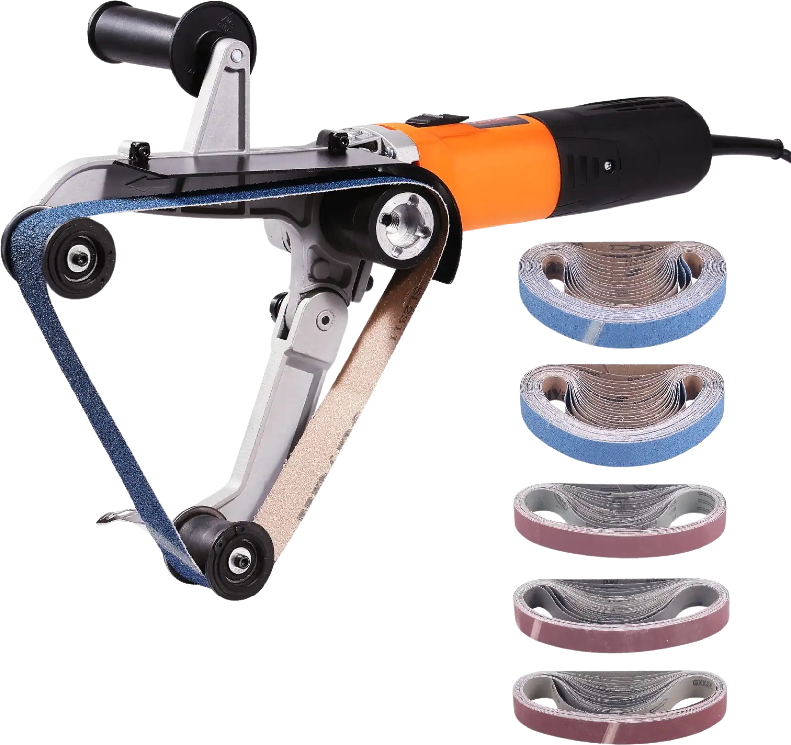 Vevor Pipe Belt Sander 6 Variable Speeds with 100pcs Sanding Belts 1000W New