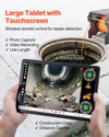 Vevor Sewer Pipe Inspection Robot 394 Ft Detection 2MP Cameras with Touchscreen Tablet New