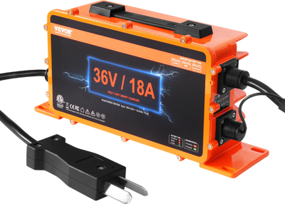 Vevor Golf Cart Battery Charger 36V 18 Amp with Crowfoot Plug New