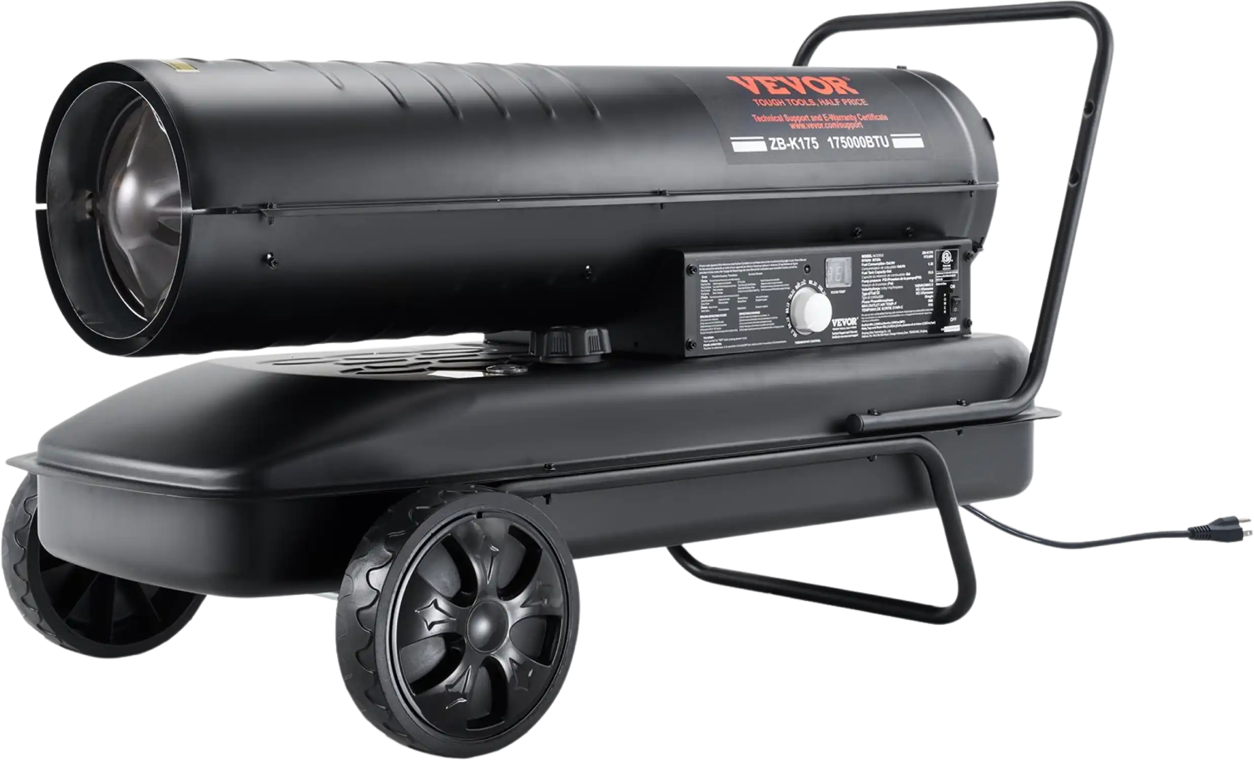 Vevor Kerosene Forced Air Heater 175000 BTU Portable with Thermostat 13.2 Gal. New
