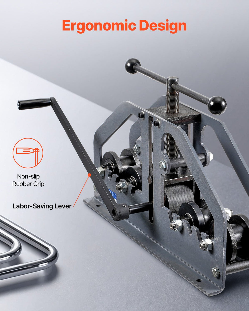 Vevor Tube Pipe Roller Bender Max 1-1/2" Manual with 6 Dies New