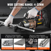 Vevor Electric Hydraulic Rebar Cutter with 4-22mm Cutting Range 1500W New