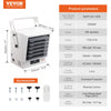 Vevor Electric Garage Heater 10,000 Watt Digital Fan-Forced Wall/Ceiling Mount with Remote New