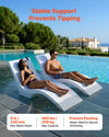 Vevor Pool Lounge Chairs Weighted for 9 in. Water Depth Set of 2 New