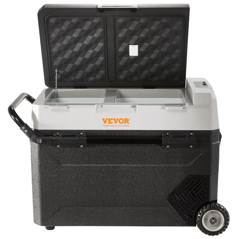 Vevor Car Refrigerator and Freezer Portable Dual Zone Adjustable Temp 40 QT New