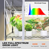 Vevor Plant Stand 4-Tier Shelf with 180W Full Spectrum Grow Light and Timer New
