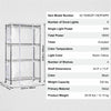 Vevor Plant Stand 4-Tier Shelf with 180W Full Spectrum Grow Light and Timer New