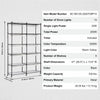 Vevor Plant Stand 6-Tier Shelf with 3000K 200W Full Spectrum Grow Light and Timer New