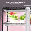 Vevor Plant Stand 6-Tier 71" Shelf with 150W Full Spectrum Grow Light and Timer New