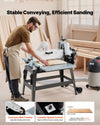 Vevor Drum Sander 22" with Stand & Extension Tables 1.75 HP 1440 RPM New