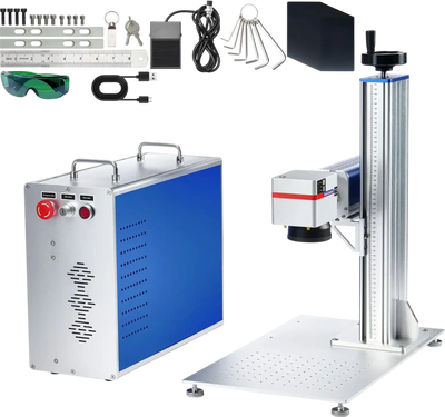 Vevor Fiber Laser Engraver 30W Marking Machine LightBurn Compatible New