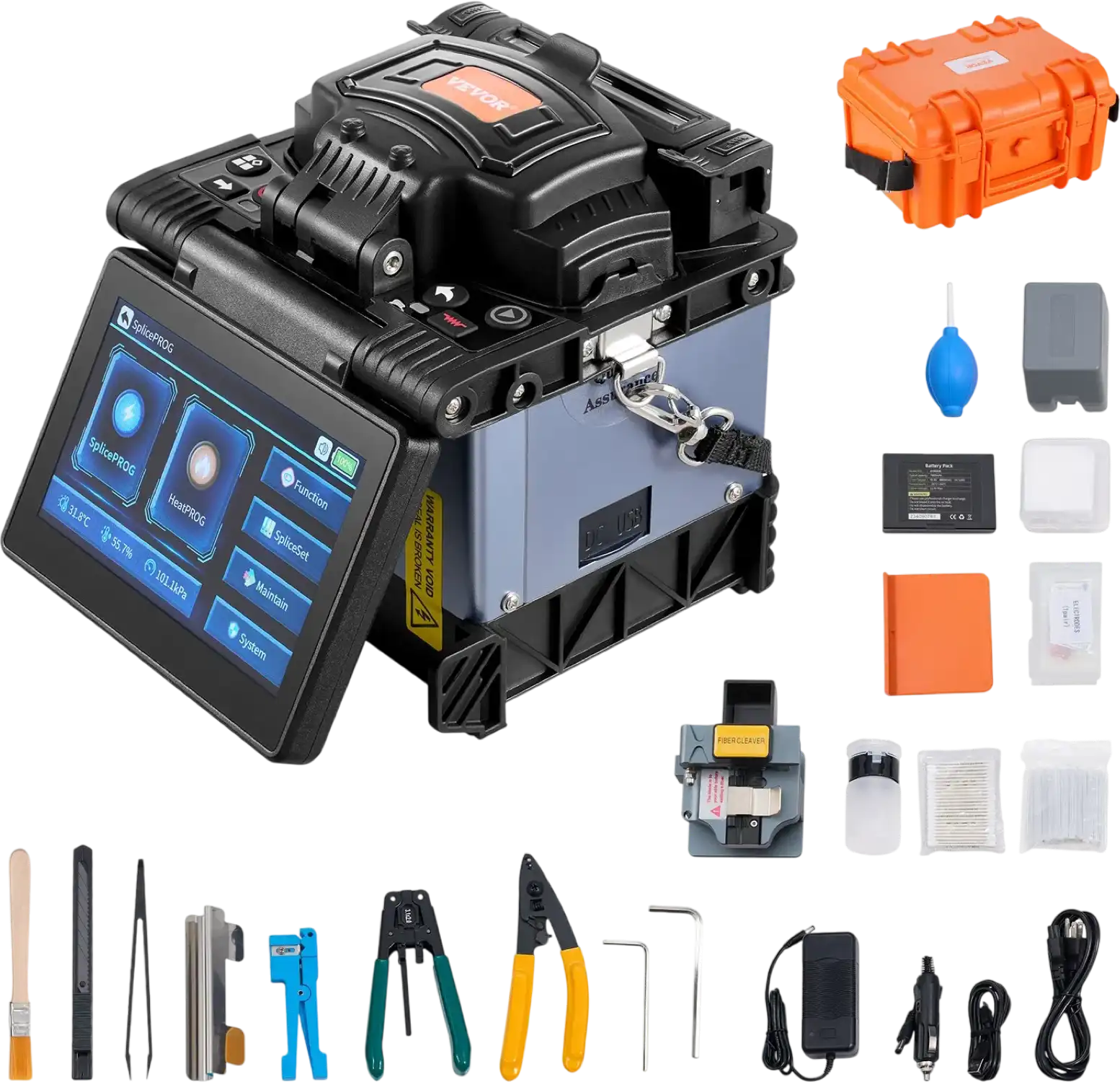 Vevor Fiber Fusion Splicer 6 Motors Core Alignment 6s Splicing 5