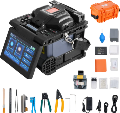 Vevor Fiber Fusion Splicer 6 Motors Core Alignment 6s Splicing 13s Heating New