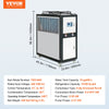 Vevor Industrial Water Chiller 9.4HP 16 Gal. Air-Cooled 15,100Kcal/hr Cooling Capacity 60L Tank New