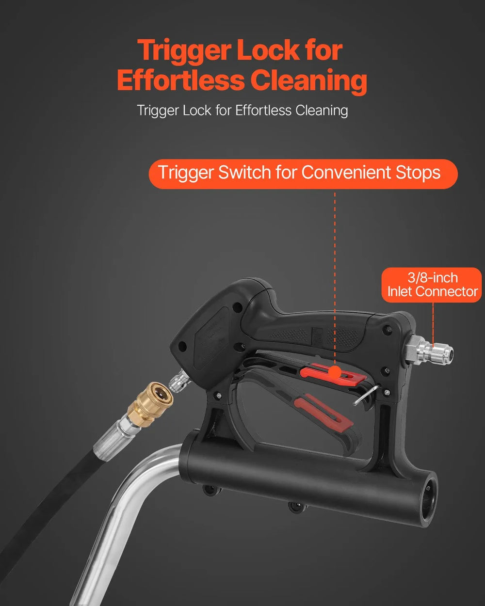 Vevor Pressure Washer Surface Cleaner 21" Dual Handle 4000 Max PSI New