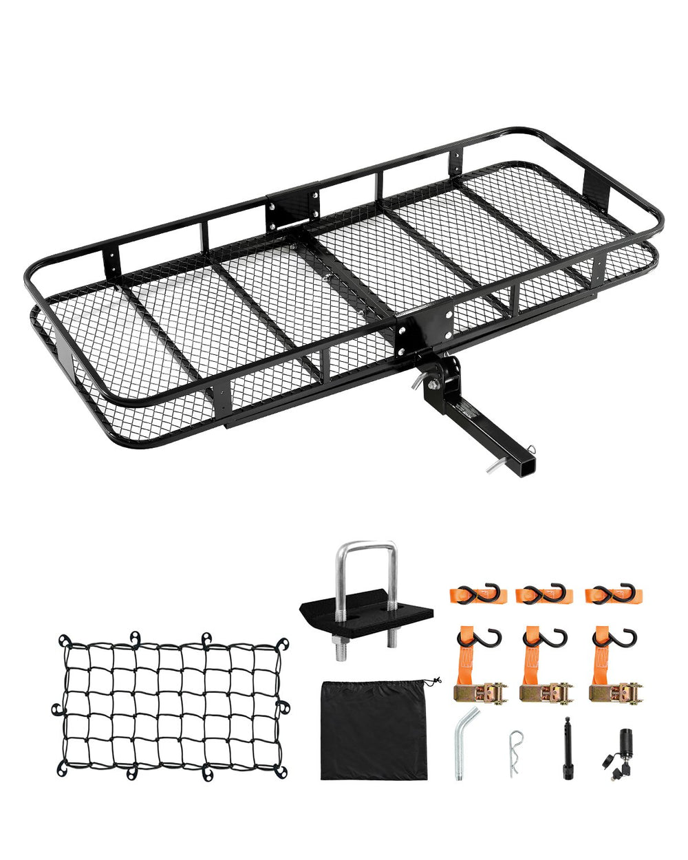 Vevor Hitch Cargo Carrier Foldable 500 Lbs Capacity for 2" Receiver New