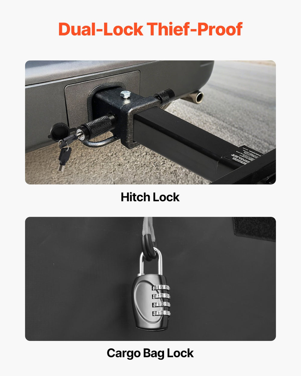 Vevor Hitch Cargo Carrier Foldable with Cargo Net 500 Lbs Capacity New