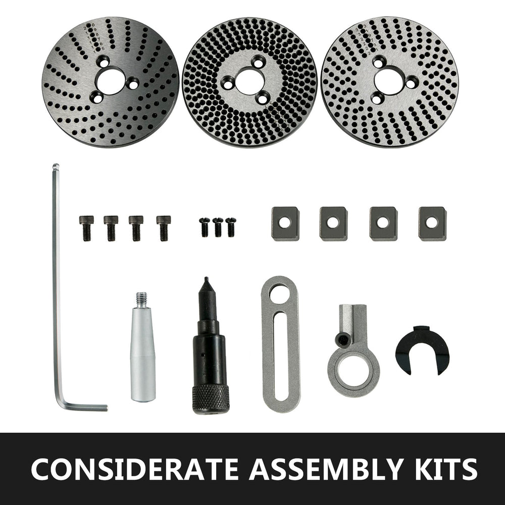 Vevor Rotary Table 6" (150 mm) 4-Slot Horizontal Vertical Dividing Plates for Milling Machine New